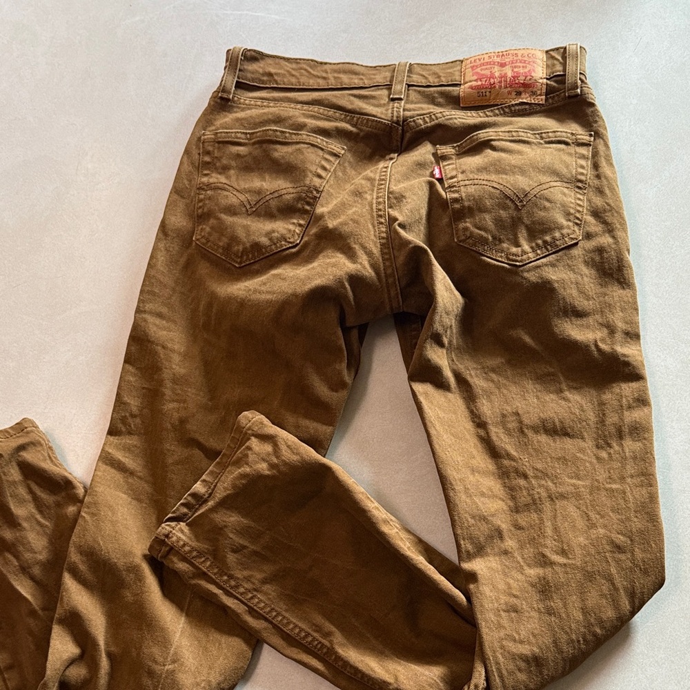Levi 511 Brown Skinny Jeans - Picture 5 of 8